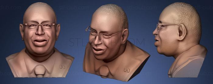 3D model Macky Sall (STL)